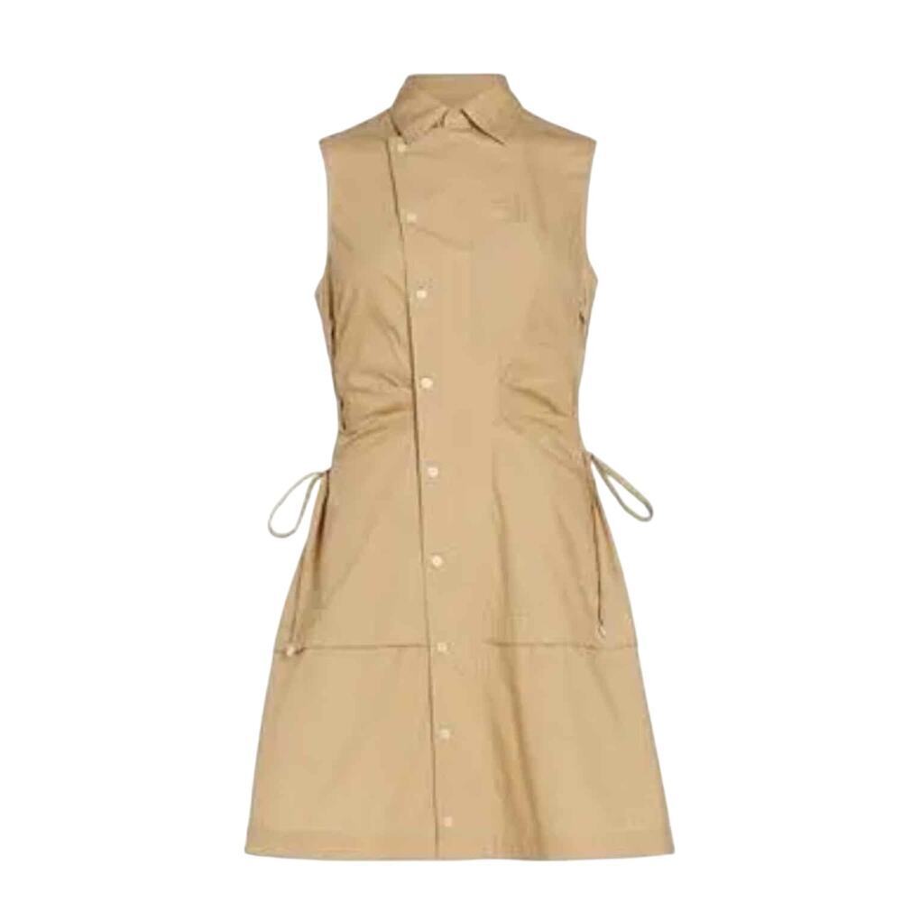 Derek Lam 10 Crosby Serena Lace-Up Safari Neutral Shirtdress Size 6 Khaki